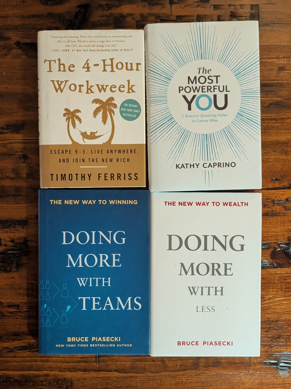 Business Career Leadership Motivational Hardcover Books - Set of 4